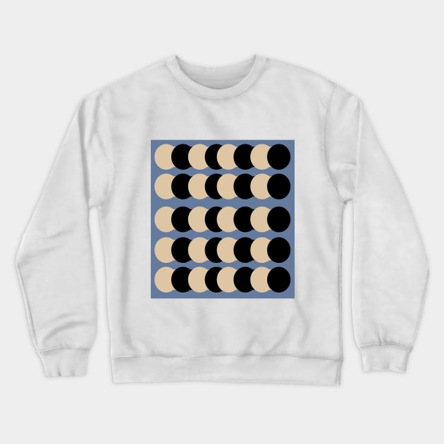 Pastel Toned Geometric Circles Pattern Crewneck Sweatshirt by JuncaArtPrints